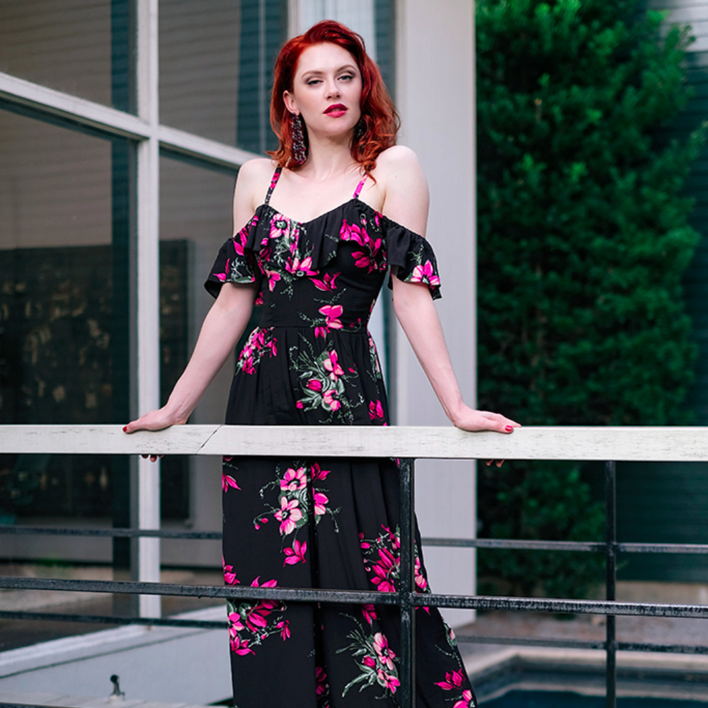 TRASHY DIVA Hollywood jumpsuit MAGENTA FLORAL 0